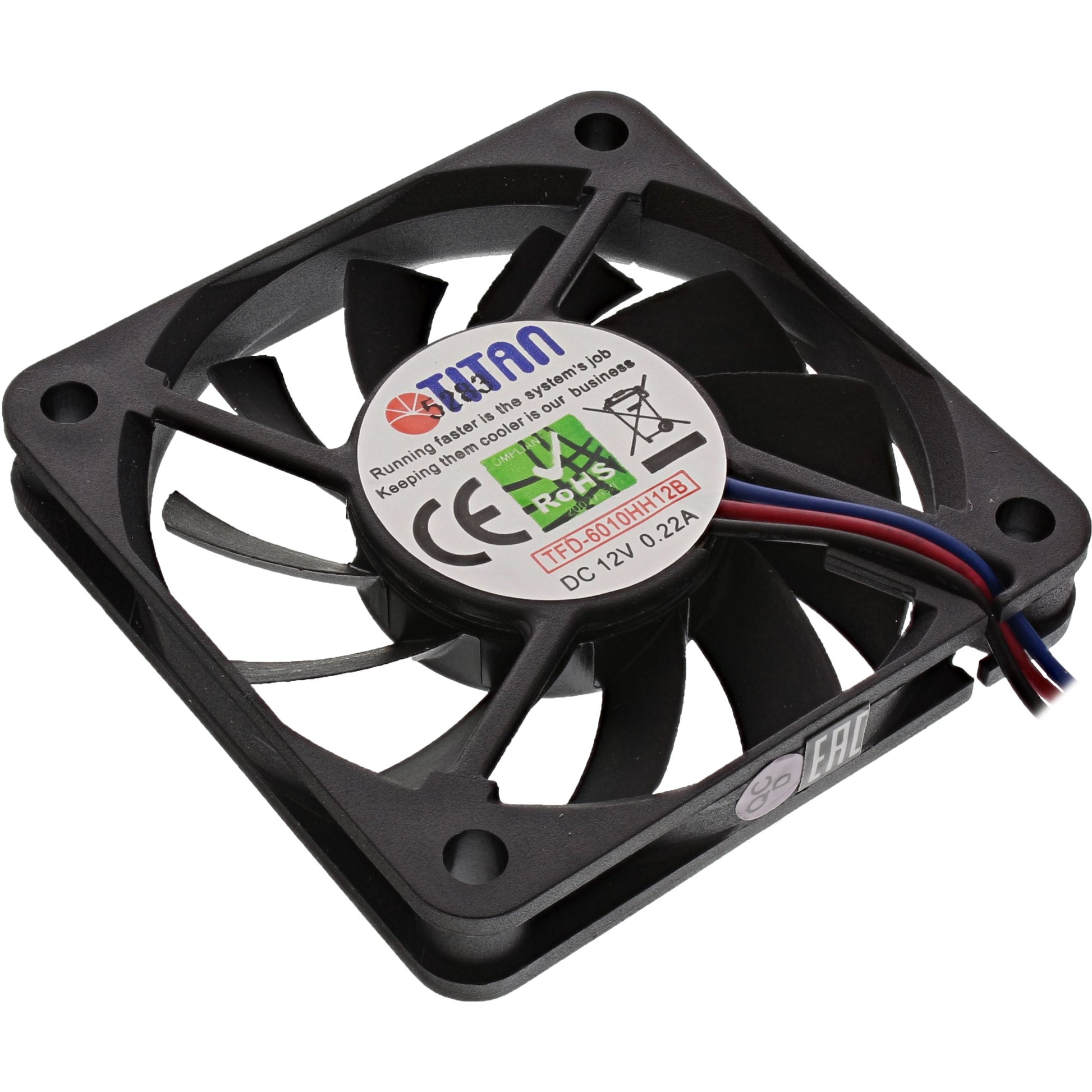 Titan Lüfter 60mm von der Rückseite