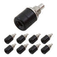 8x Bananenbuchse mit Gewinde Set Schwarz Einbaubuchsen 4mm Laborstecker Bananas