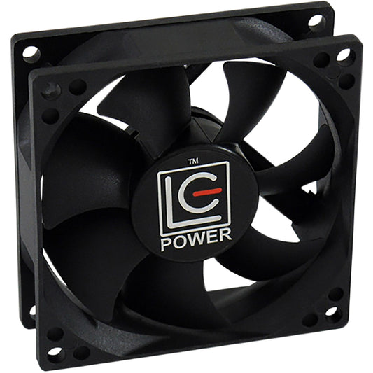 LC Power LC-CF-80 80mm PWM 4-Pin leiser Gehäuselüfter mit Hydrolager in Schwarz