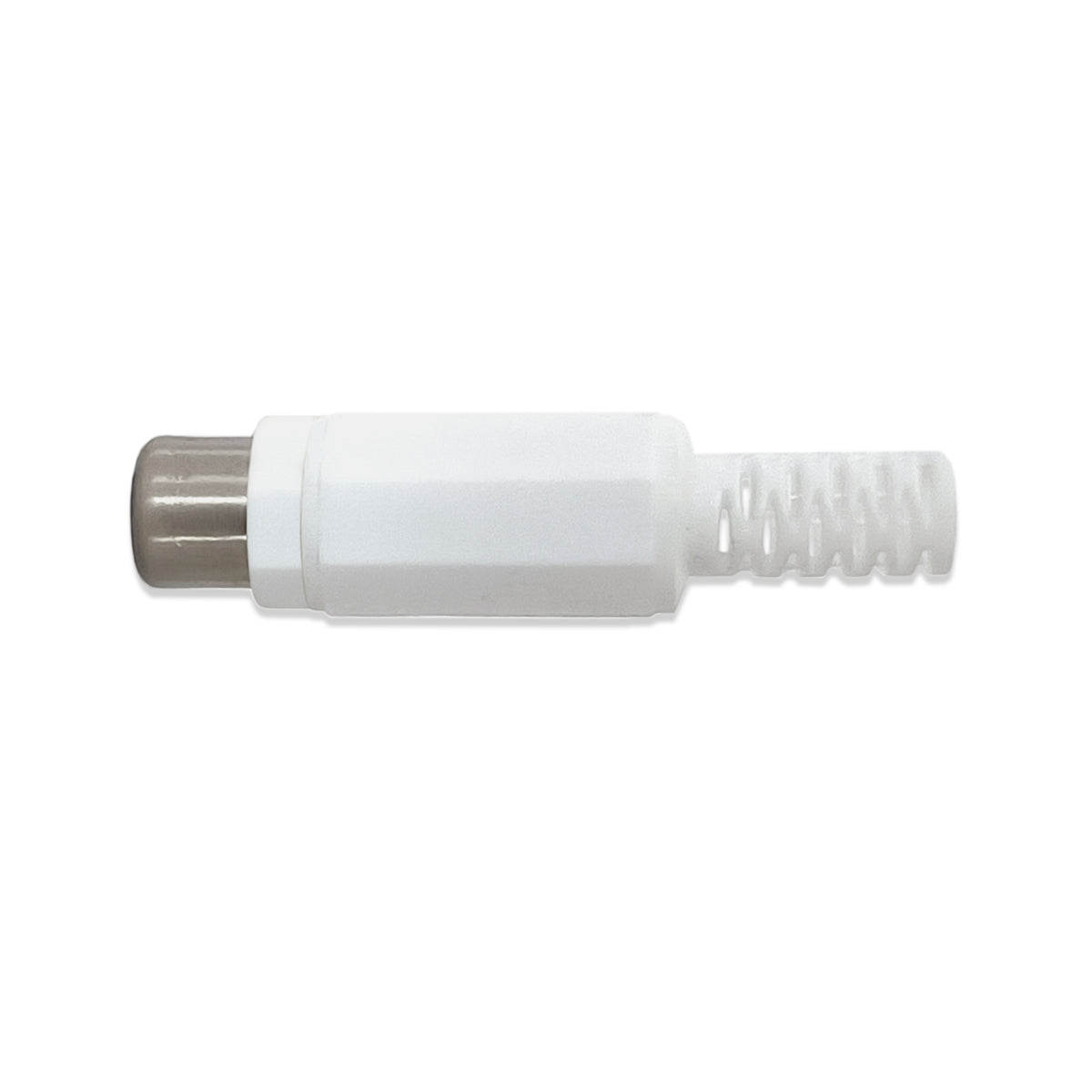 10x Cinch Buchse Weiß zum Löten Knickschutz RCA Audio Kupplung Audiostecker Set