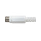10x Cinch Buchse Weiß zum Löten Knickschutz RCA Audio Kupplung Audiostecker Set