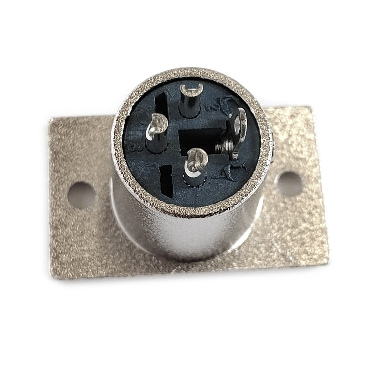 10x XLR Einbaustecker Flanscheinbau Eckig Male Männlich 3-polig Einbaubuchse