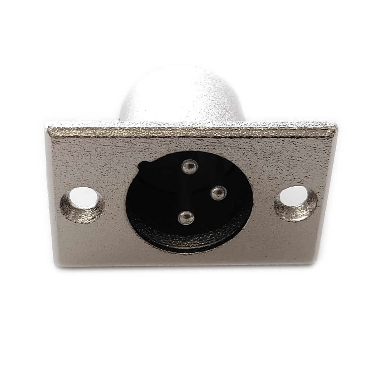 10x XLR Einbaustecker Flanscheinbau Eckig Male Männlich 3-polig Einbaubuchse