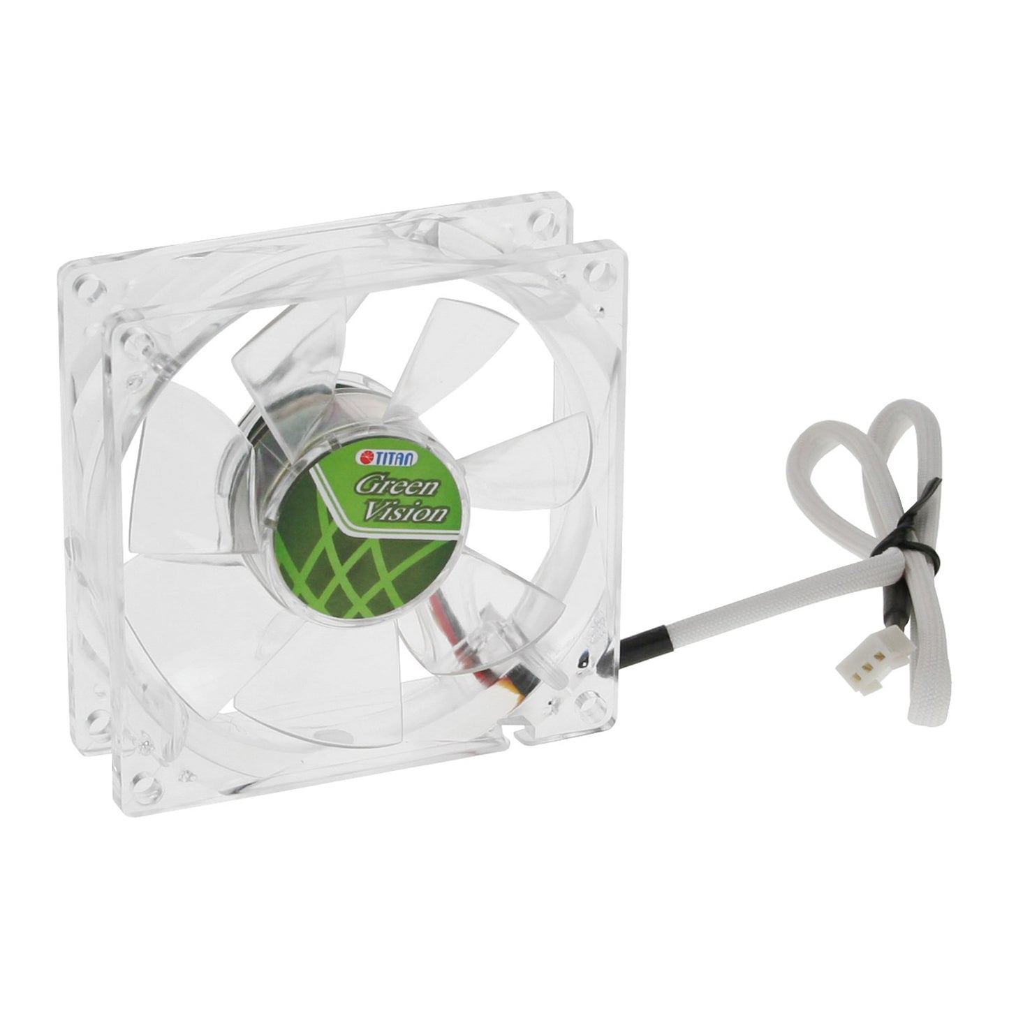 Lüfter Titan Green Vision 120mm 80mm 92mm Transparent Leise 12V PC Gehäuselüfter