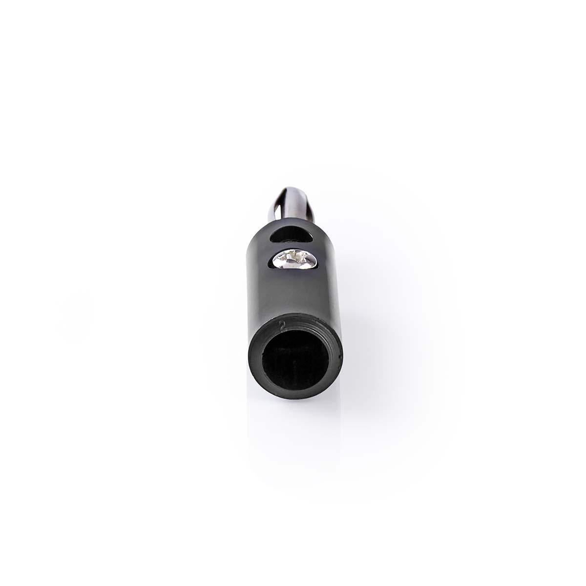 10x Bananenstecker Schwarz schraubbar 4mm Labor Audio Netz Telefon Stecker