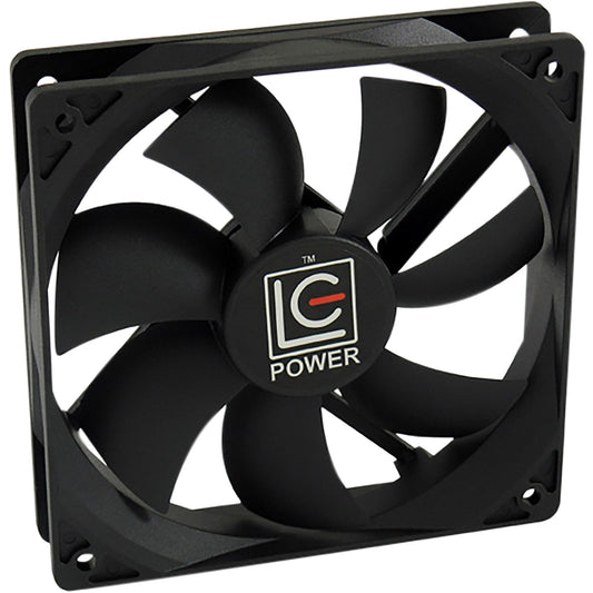 LC Power LC-CF-120 120mm PWM leiser Gehäuselüfter mit Hydrolager in Schwarz