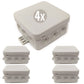4x Feuchtraum Abzweigkasten IP54 Aufputz Abzweigdose Verteilerdose 85mm Sparpack