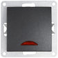 Schalter mit Orientierungslicht u. Rahmen anthrazit 250V Lichtschalter Taster UP