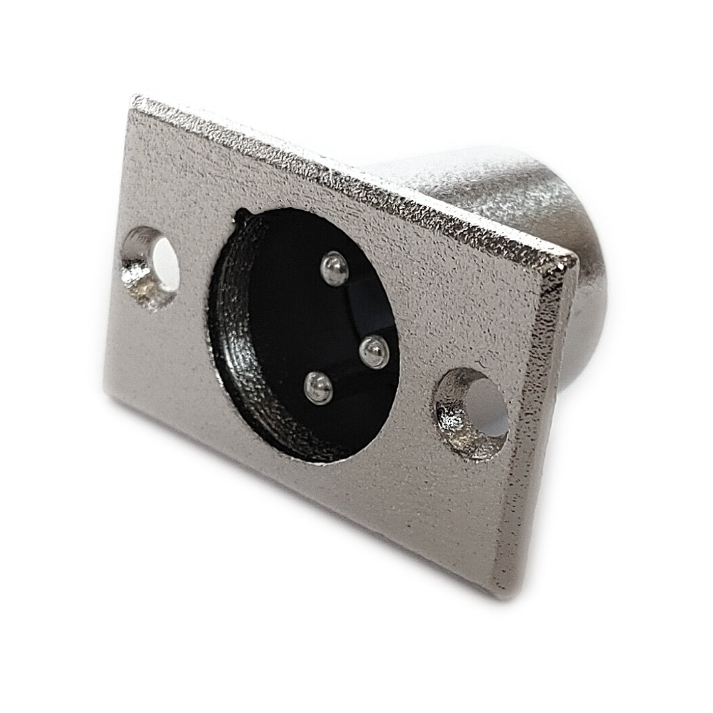 10x XLR Einbaustecker Flanscheinbau Eckig Male Männlich 3-polig Einbaubuchse