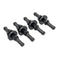 Blacknoise NB-BlackSilentFan XE-1 92mm inkl. 4 Entkoppler - Ultra Silent Lüfter Bundle 12V