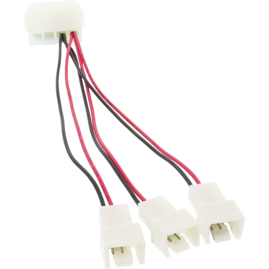Lüfter Adapterkabel mit Blick auf die 3 Verteilerstecker