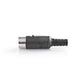 10x DIN-Stecker 5polig Schwarz Rund Audio Video Phono Lautsprecher Diodenstecker