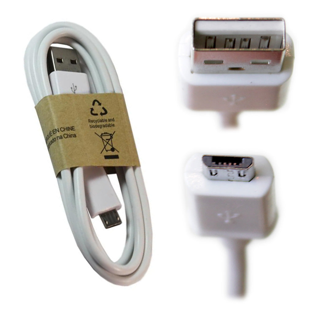 Micro USB Ladekabel für alle micro-USB Geräte 96cm Weiss Datenkabel Mikro