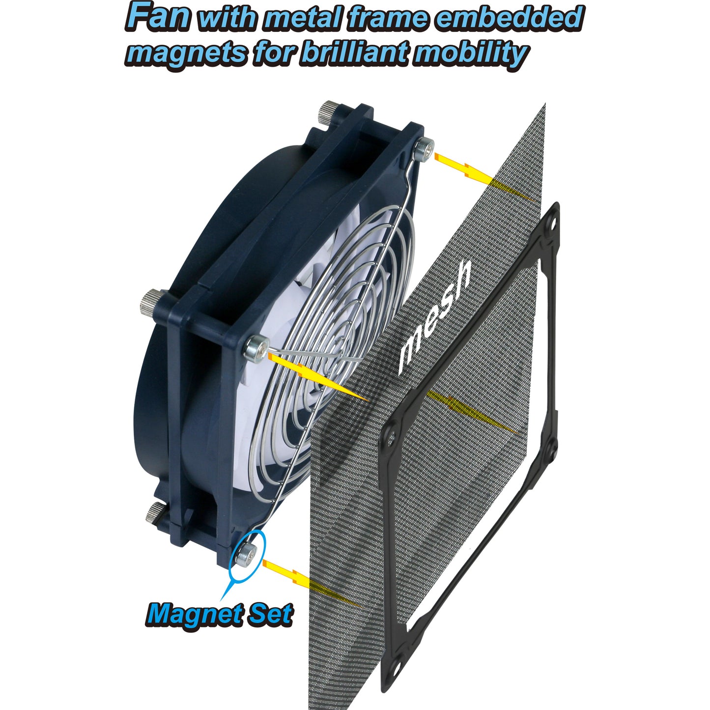 Mobiler USB Lüfter 140mm Titan Kühler Leise Drehzahlregler 14cm 5V KFZ Camping