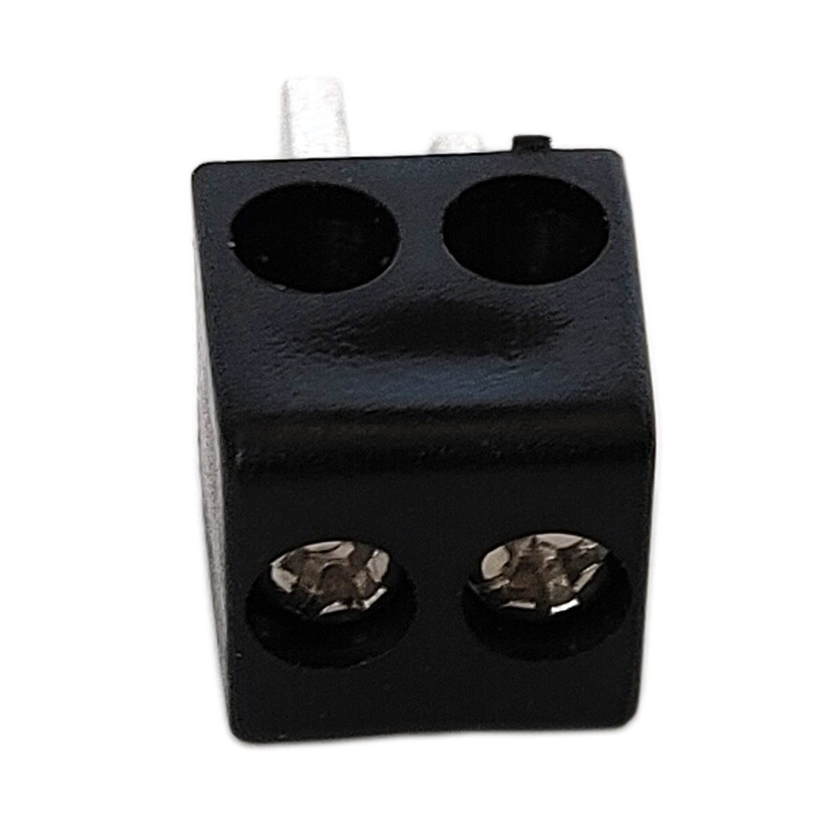 2x Lautsprecherstecker Mini DIN gewinkelt Schwarz schraubbar Audio Boxen Stecker
