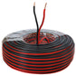 Lautsprecherkabel 25m Rot/Schwarz 1,5 mm² Kupfer Audiokabel Boxenkabel Litze