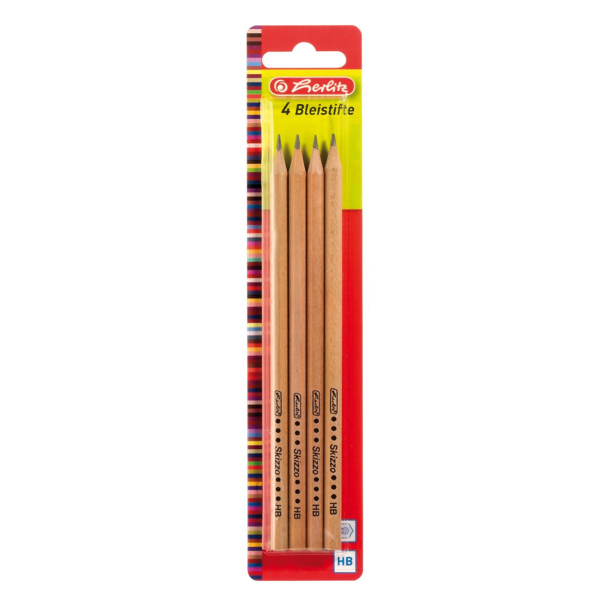 Bleistifte Herlitz Scolair Skizzo H, HB, B, 2B bruchsichere Graphitmine