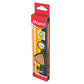 12x Bleistifte Set Ergonomisch H, HB, B, 2B, 2H Black Peps Drei-Kant-Form