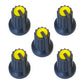 5x Drehknopf Rot Grün Blau Gelb Weiß Set 14x20mm Regler Knöpfe Potentiometer 6mm