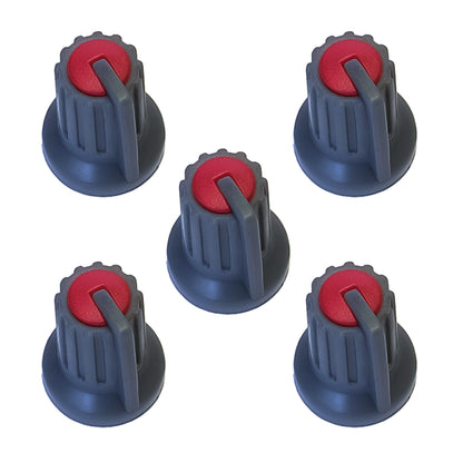 5x Drehknopf Rot Grün Blau Gelb Weiß Set 14x20mm Regler Knöpfe Potentiometer 6mm