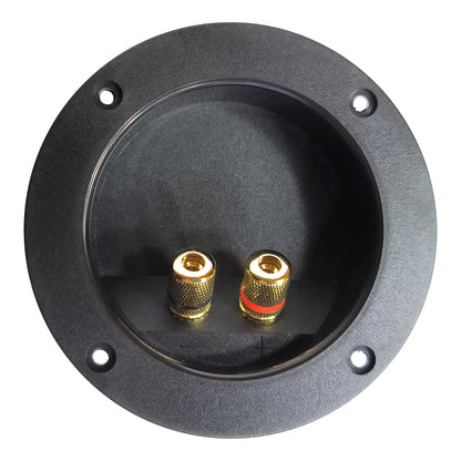 1-4 Lautsprecher Anschlussterminal Rund Eckig Gold Steck-Schraubanschluss Boxen