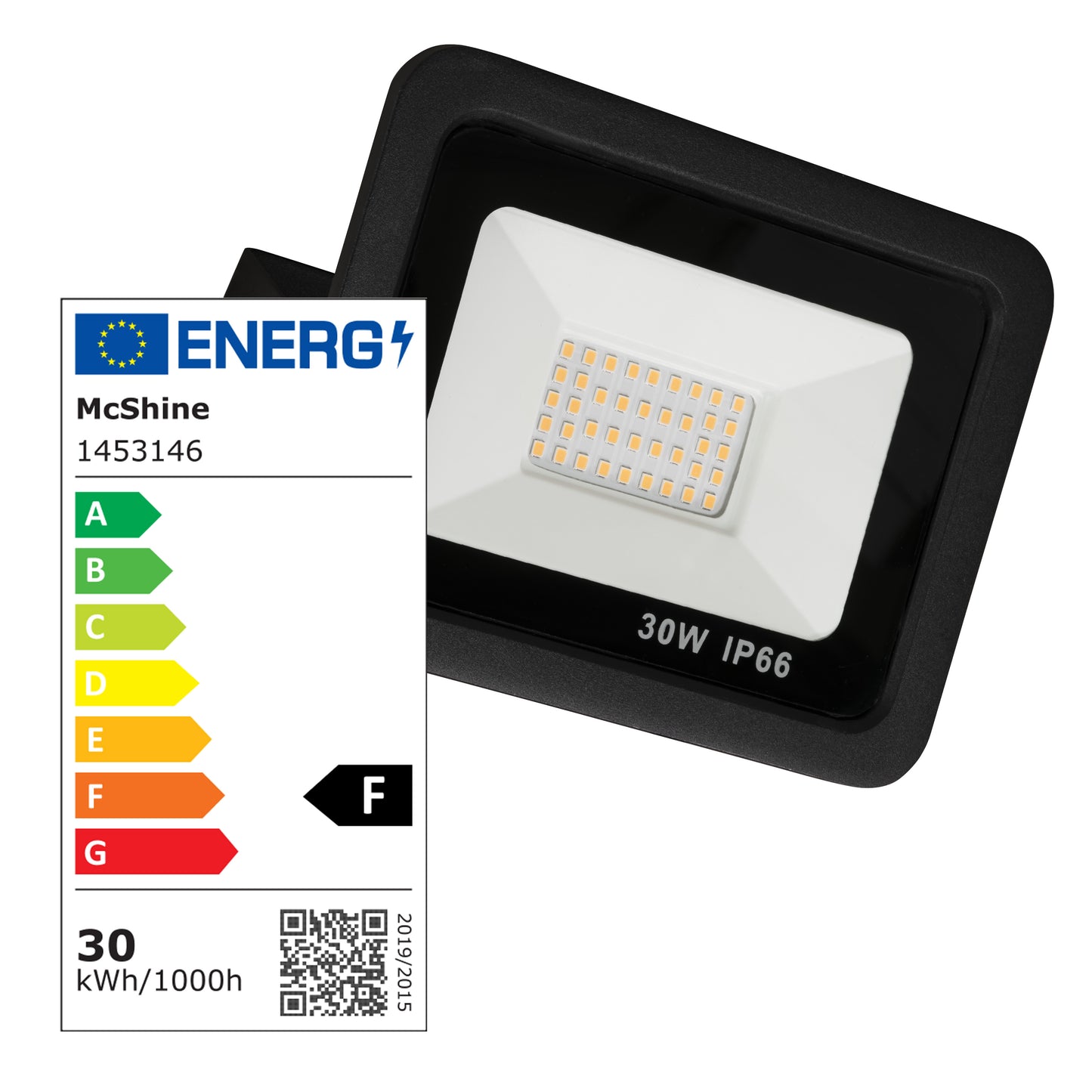 Außenstrahler LED 30W Flach 3000-4000K Flutlichtstrahler 2550L IP66 Fluter Licht