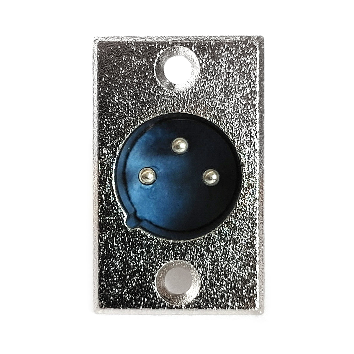 10x XLR Einbaustecker Flanscheinbau Eckig Male Männlich 3-polig Einbaubuchse