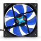 Blacknoise NB-BlackSilentFan XE-1 92mm inkl. 4 Entkoppler - Ultra Silent Lüfter Bundle 12V