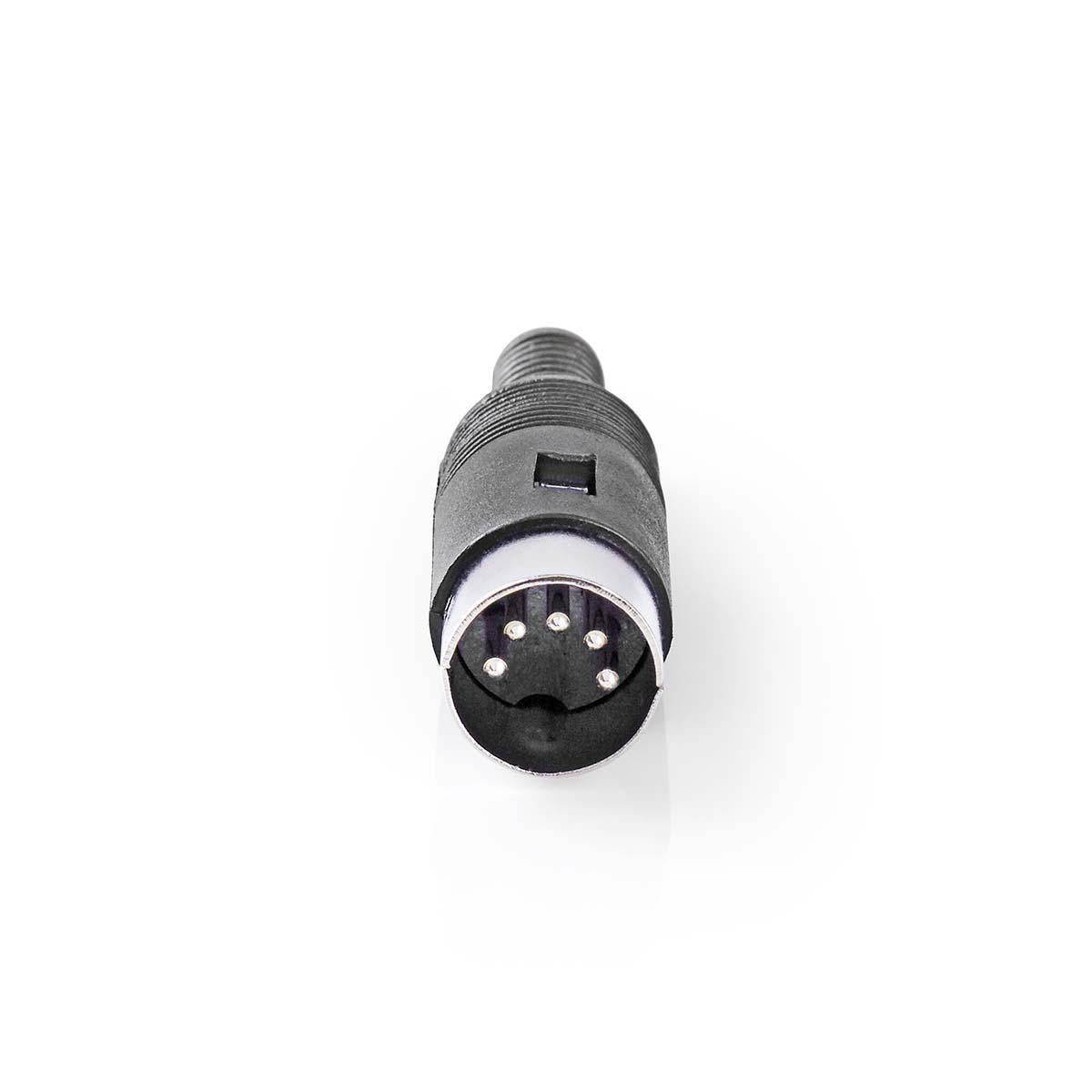 2x DIN-Stecker 5-polig Schwarz Rund Audio Video Phono Lautsprecher Diodenstecker