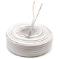 Lautsprecherkabel 25m Weiß 2x 4mm² Kupfer Audio Boxen Kabel Litze