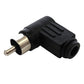 10x Cinch Winkelstecker Schwarz zum Löten RCA Audio Stecker gewinkelt Chinch Set