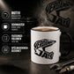 Produktbild der Verdammt ja Motocrosshelm Tasse mit Infos zu Druck, Rand, Henkel und 300 ml