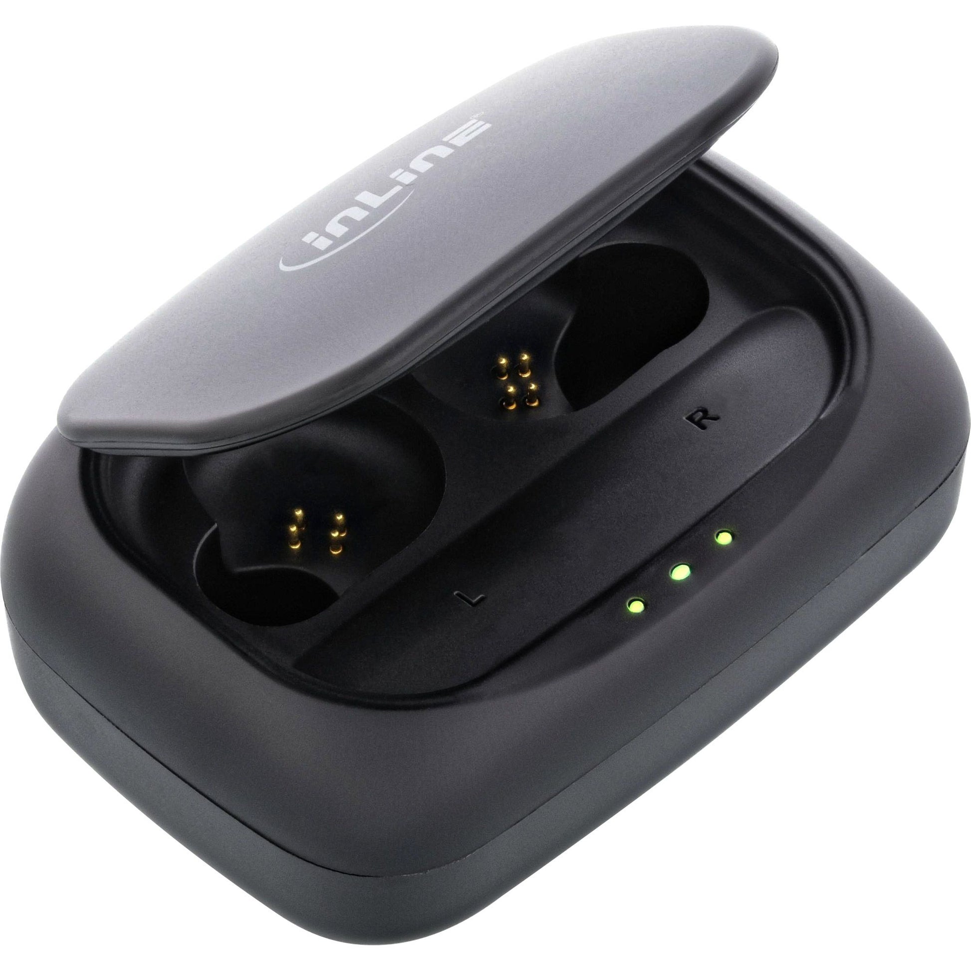 Ladecase und Powerbank vom InLine PURE Air TWS Bluetooth In-Ear Kopfhörer