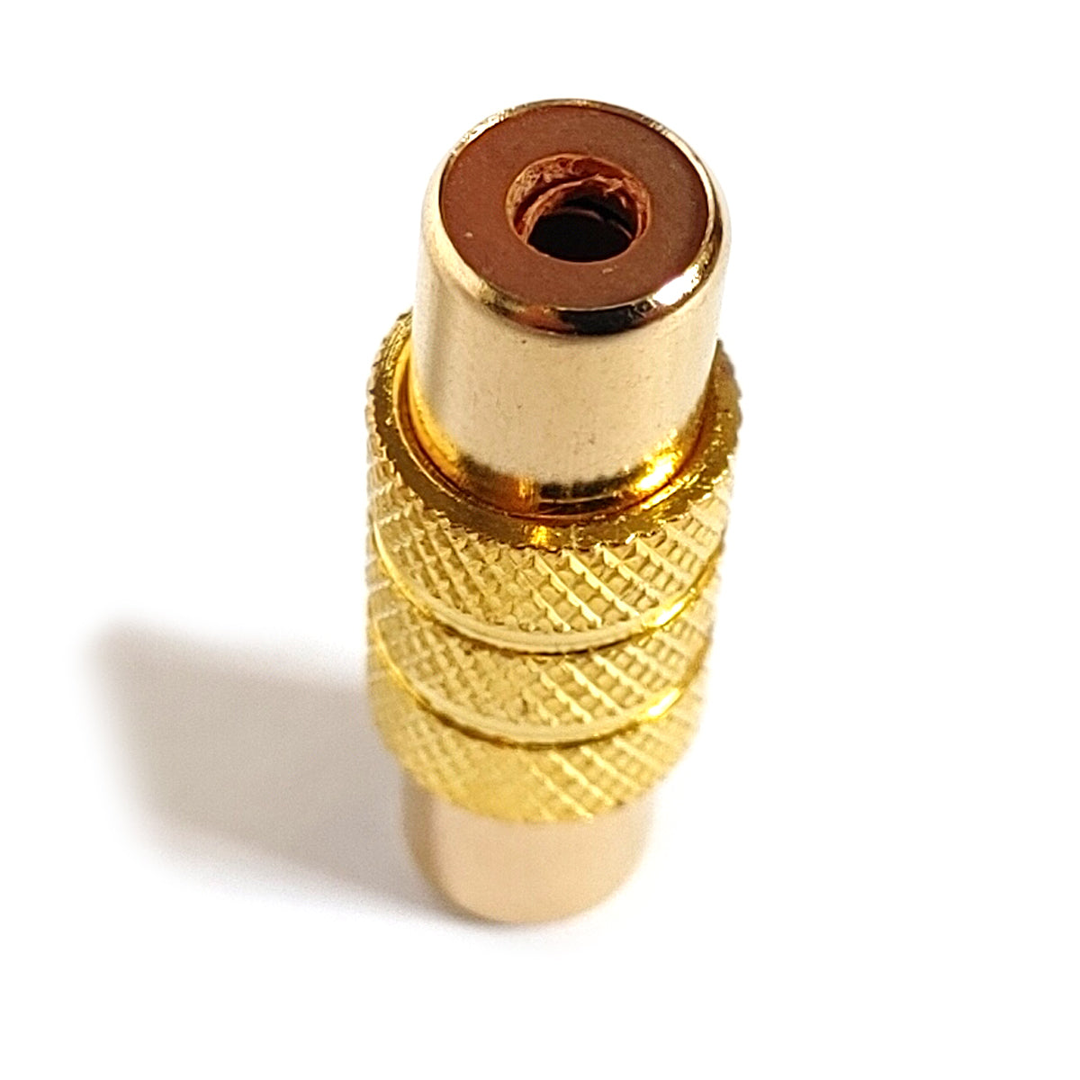 4x Cinch Kupplung Gold High End Audio Adapter Verbinder RCA Buchse weibliche Stereo Mono