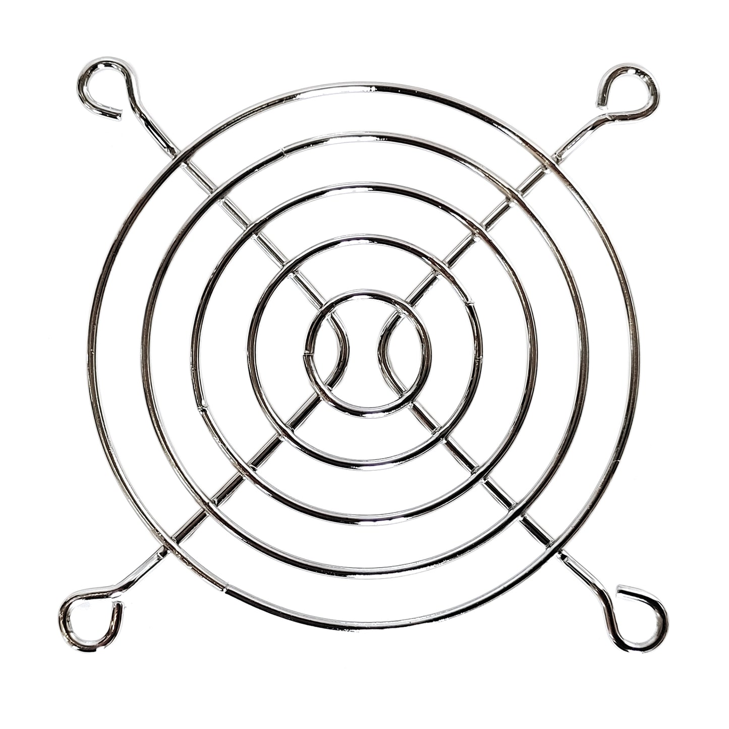 4x Lüftergitter für 80 x 80mm Lüfter Schutzgitter Metall Abdeckung Fingerschutz