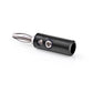 10x Bananenstecker Schwarz schraubbar 4mm Labor Audio Netz Telefon Stecker