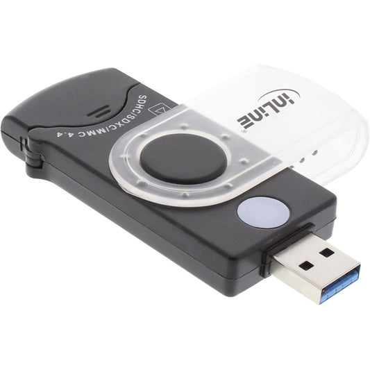 Kompakter USB 3.0 Card Reader für SD, SDHC, SDXC, microSD / InLine