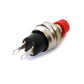 6x Einbau Drucktaster Mini Rund Rot Öffner 50V 1A 7mm 2-Kontakte 1Polig Schalter