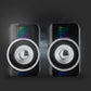 Lautsprecher System 2.0 LED Beleuchtet PC Notebook Soundsystem Boxen USB 3,5mm