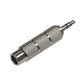Audio Adapter Klinke 3,5mm Stecker zu 6,3mm Buchse Stereo Metall Kupplung AUX