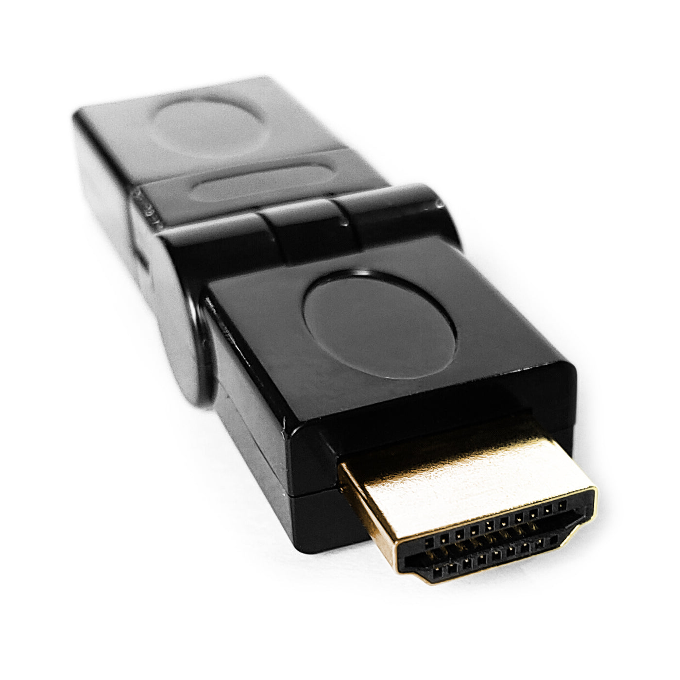 Adapter HDMI stufenlos winkelbar Stecker Buchse Gold Verbinder Kupplung 4K HD