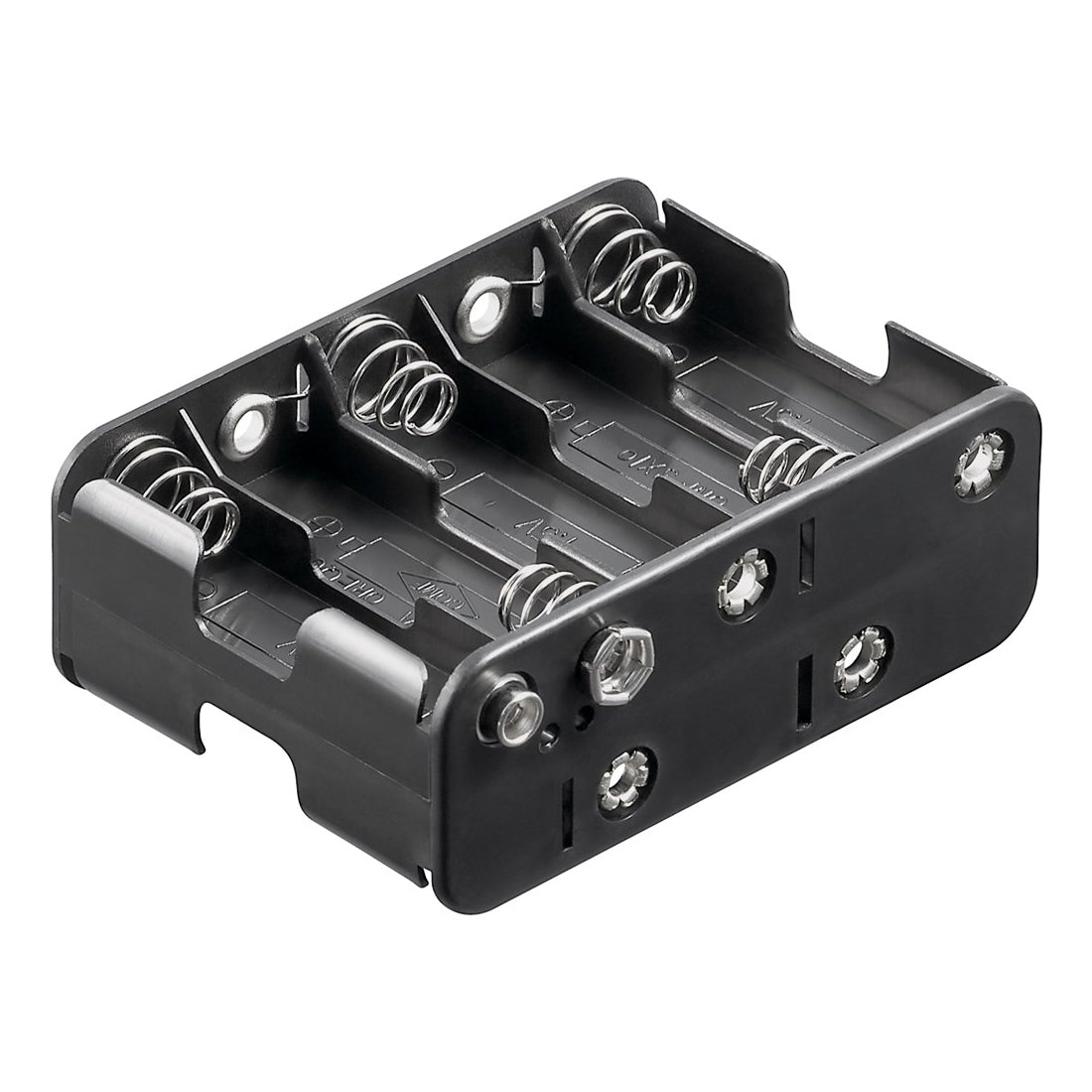 4x Batteriehalter für 10x AA Mignon Zellen Akkuhalter 2x5 Batteriegehäuse HR6