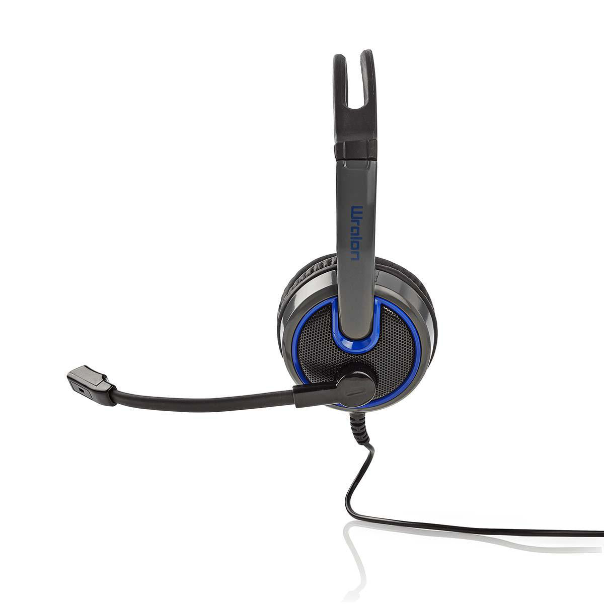 Gaming Headset Stereo Sound Mikrofon 3,5mm Klinke Über-Ohr Kopfhörer Schwarz