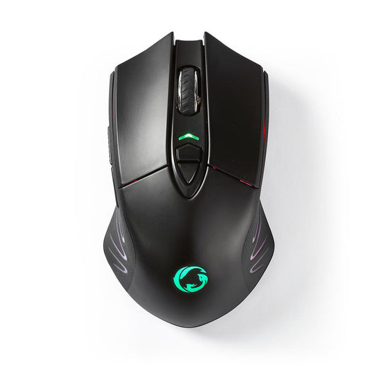 Dual Gaming Maus Kabellos oder USB-Kabel Gamer Mouse 10.000dpi 7-Tasten LED Funk