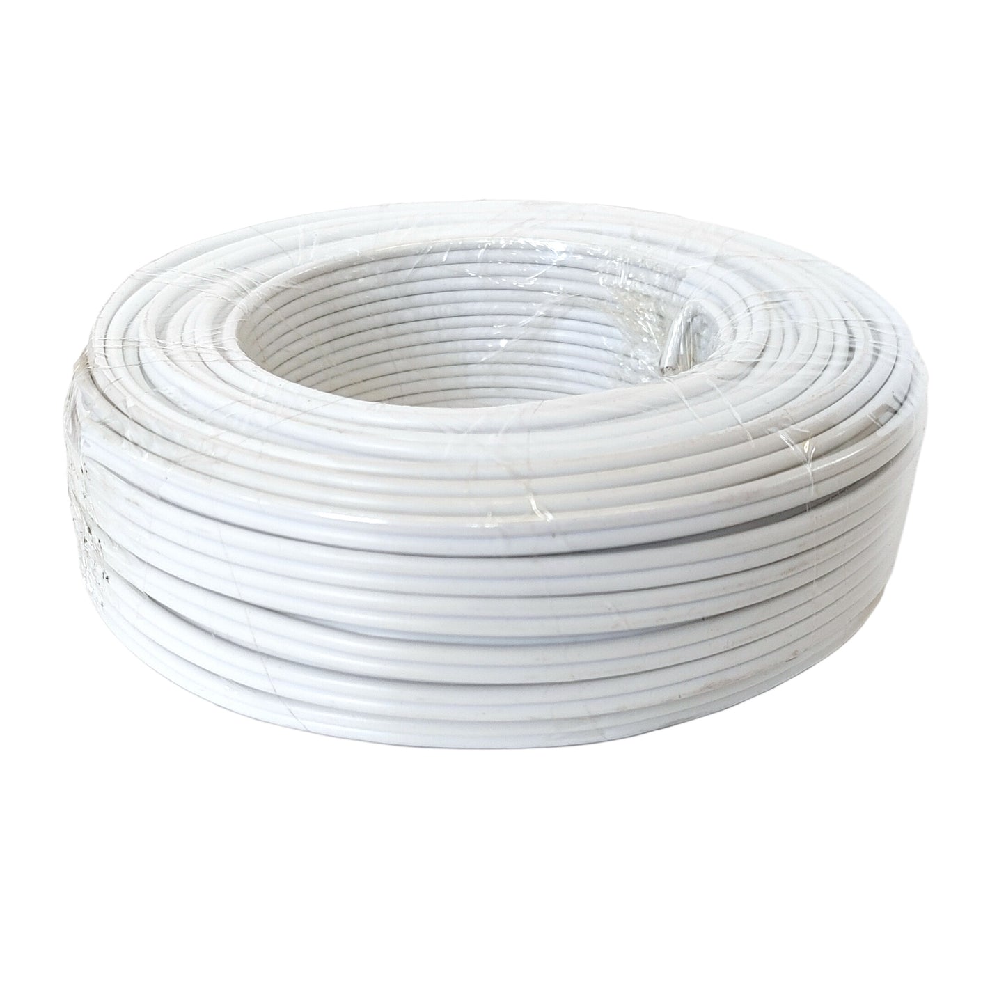 Lautsprecherkabel 50m Weiß 0,75 mm² Kupfer Duplex Audiokabel Boxenkabel 50 Meter