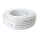 Lautsprecherkabel 50m Weiß 0,75 mm² Kupfer Duplex Audiokabel Boxenkabel 50 Meter