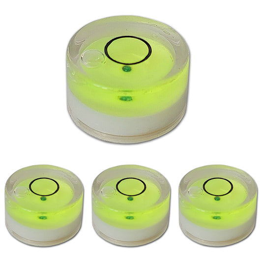 4x Wasserwaage Libellen Dosenlibellen runde Präzisions Mini Waage 18mm Sparset
