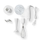 4in1 Küchenmaschinen Set Stabmixer Gemüseschneider Schneebesen Schüssel Kochen
