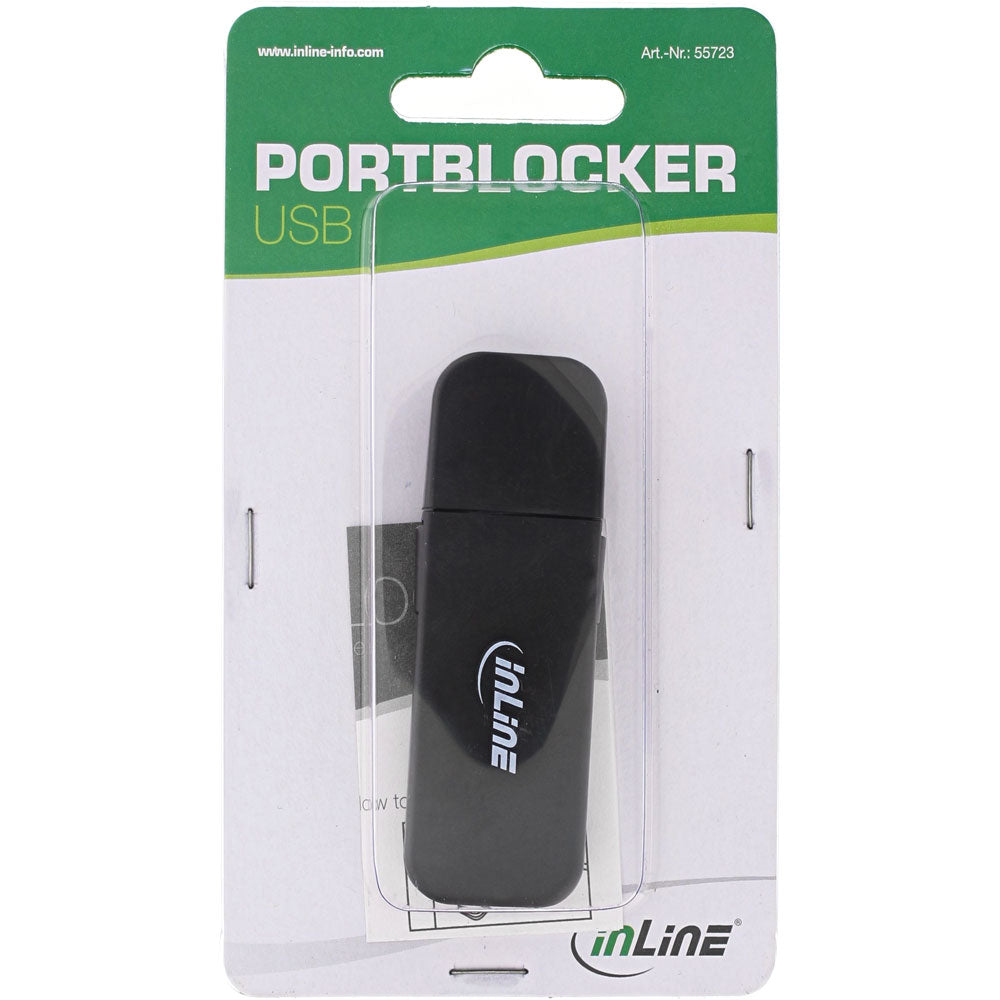 USB Portblocker 4 Ports erweiterbar USB Blockierer Security Schloss InLine 55723