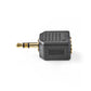 Audio Adapter 3,5 mm Klinke Gold / 1x Stecker -> 2x Buchse / Stereo / Verteiler